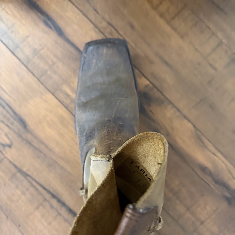 Ariat Men's Tan and Brown Western Boots - Picture 2 of 3